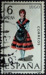 Stamps Spain -  Trajes regionales / Lugo