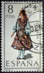 Stamps Spain -  Trajes regionales / Zamora