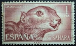 Stamps Spain -  Sahara / Dia del Sello 1964