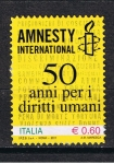 Stamps Italy -  50  Aniver. de Amnistia Internacional