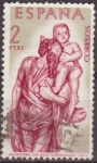Stamps Spain -  España 1962 1441 Sello º Pintor Alonso de Berruguete San Cristobal Timbre Espagne Spain Spagna