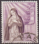 Stamps Spain -  España 1962 1463 Sello º Misterios del Santo Rosario Anunciacion (Murillo) Timbre Espagne Spain Spag