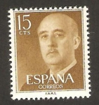 Stamps Spain -  1144 - franco