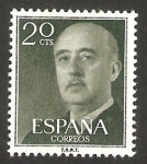 Stamps Spain -  1145 - franco