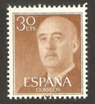 Stamps Spain -  1147 - franco