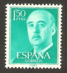 Stamps Spain -  1155 - franco