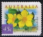 Sellos de Oceania - Australia -  Hibbertia Scandens (4)