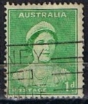 Sellos de Oceania - Australia -  Scott  167  Reina Elizabel (2)