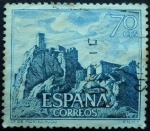 Stamps Spain -  Castillo de Monteagudo