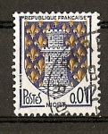 Stamps : Europe : France :  Escudos / Niort.- Color Amarillo Desplazado.