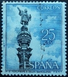 Stamps Spain -  Monumento a Colón / Barcelona