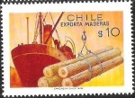 Stamps Chile -  EXPORTACION MADERERA