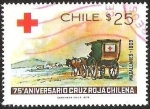 Stamps Chile -  75º ANIVERSARIO DE LA CRUZ ROJA CHILENA