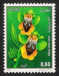 Sellos del Mundo : Africa : Algeria : FLORES: 6.102.042,00-ORQUIDEA-Ophrys lutea cavan