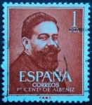 Stamps Spain -  I Centenario Isaac Albéniz