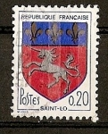 Stamps : Europe : France :  Escudos/ Saint-Lo./ Bandas Fosforescentes.