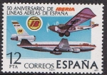 Stamps Spain -  L ANIV. DE LA COMPAÑÍA IBERIA