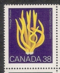 Stamps Canada -  SETAS-HONGOS: 1.126.001,00-Clavulinopsis fusiformis
