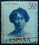 Stamps Spain -  Concha Espina (1869-1955)
