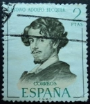Stamps Spain -  Gustavo Adolfo Bécquer (1836-1870)