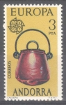 Stamps Andorra -  ANDORRA_SCOTT 92 Europa. $0.40