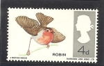 Sellos de Europa - Reino Unido -  Pájaros.- Robin