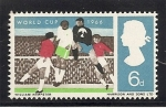 Sellos de Europa - Reino Unido -  Copa del Mundo de Fulbol 1966.