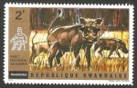 Stamps Rwanda -  Fauna del Parque Nacional de Akagera