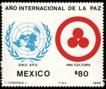 Stamps Mexico -  AÑO INTERNACIONAL DE LA PAZ