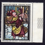 Stamps France -  EGLISE ST. FOY CONCHES