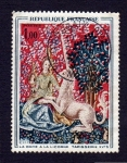 Stamps : Europe : France :  LA DAME A LA LICORNE , TAPISSERIE XVº S