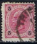 Sellos de Europa - Austria -  Scott  54  Emperador Francisco Jose (2)