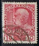 Stamps Austria -  Scott  115  Emperador Francisco Jose (9)