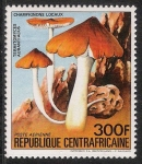 Sellos del Mundo : Africa : Rep_Centroafricana : SETAS-HONGOS: 1.127.015,00-Termitomyces aurantiacus