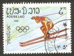 Stamps : Asia : Laos :  olimpiadas de invierno en sarajevo 84