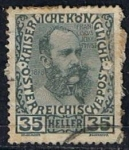 Stamps Austria -  Scott  120  Francisco Jose