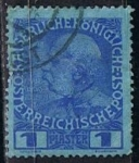 Stamps Austria -  Scott  124Emperador Francisco Jose