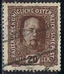 Stamps Austria -  Scott  151  Emperador Francisco Jose