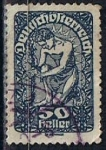 Stamps Austria -  Scott  215  Alegoria de la nueva Republica