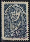 Stamps Austria -  Scott  215  Alegoria de la nueva Republica (2)