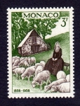 Stamps : Europe : Monaco :  BERNADETTE 1858-1958