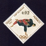 Stamps : Europe : Monaco :  XVIII OLIMPIADE TOKYO 1964