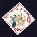 Stamps Monaco -  XVIII OLYMPIADE TOKYO 1964