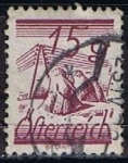 Stamps Austria -  Scott  313  Fields Crossed by Telegraph (9)