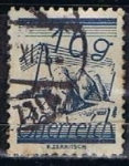Stamps Austria -  Scott  314  Fields Crossed by Telegraph