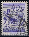 Stamps Austria -  Scott  319  Fields Crossed by Telegraph (3)