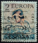 Stamps Spain -  Mosaico romano / Mérida
