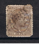 Stamps Spain -  Edifil  192  Alfonso XII   