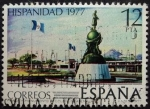 Stamps Spain -  Plaza y Monumento a Colón / Guatemala