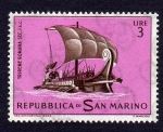 Stamps : Europe : San_Marino :  TRIREME ROMANA SEC. I ac